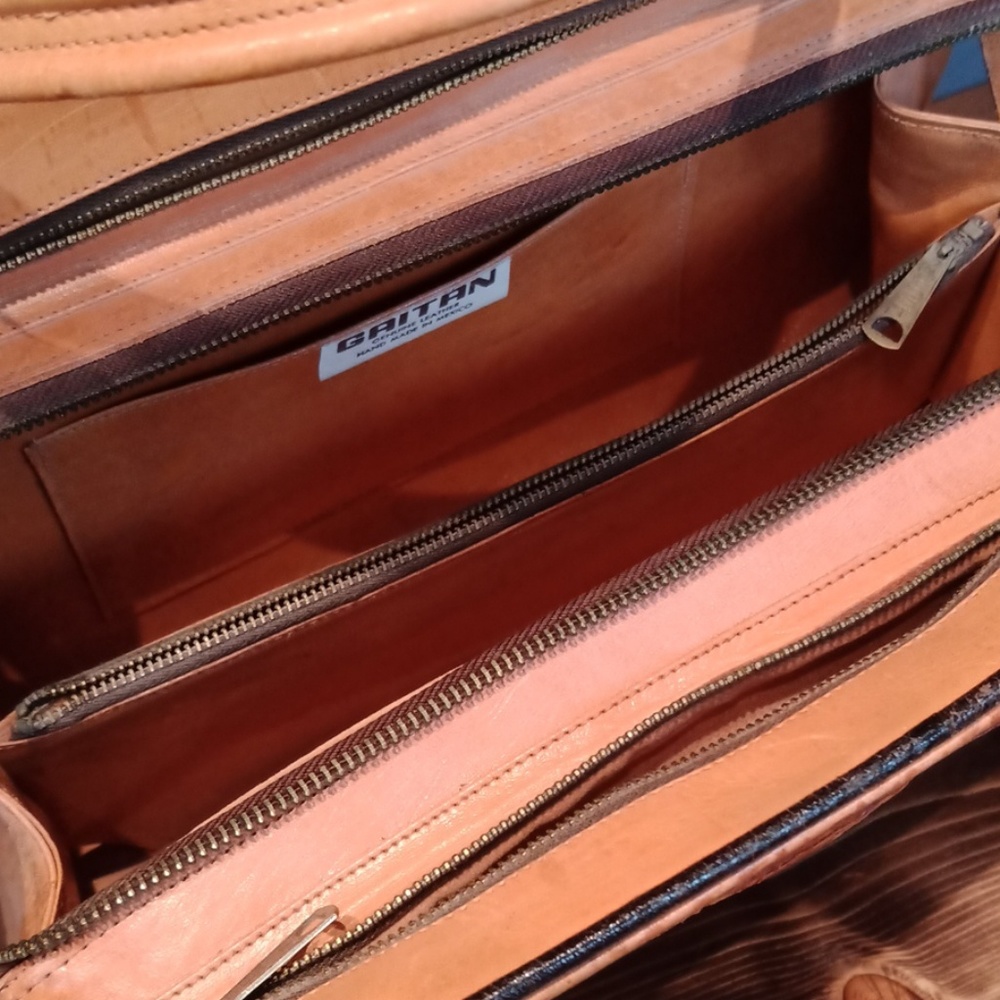 GAITAN leather vintage handbag - Picture 8 of 8